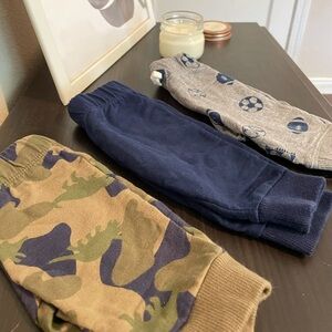CLOSING SALE! CARTER'S BABY SOLID PANTS FOR BOYS - 3 PC